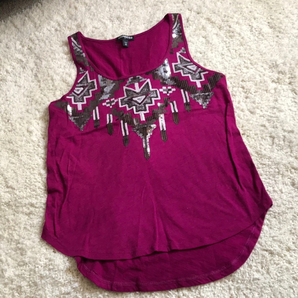 Express Sequin Tank Top